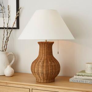 Churchgate Curve Rattan Table Lamp