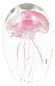 Objets d'Art Glass Pink Jellyfish Ornament