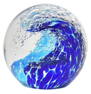 Objets d'Art Glass Ocean Wave Ornament