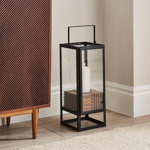 Bryant Mango Wood & Glass Hurricane Lantern