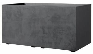 Self-watering planter Deroma Anthracite 79 cm Plastic Rectangular