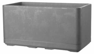 Self-watering planter Deroma Anthracite 78 x 38 x 39 cm Plastic Rectangular