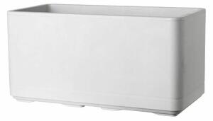 Self-watering planter Deroma Pearl 78 x 38 x 39 cm Plastic Rectangular Ø 78 cm