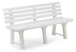 Bench with backrest IPAE Progarden ORCHIDEA White polypropylene (145 x 49 x 74 cm)