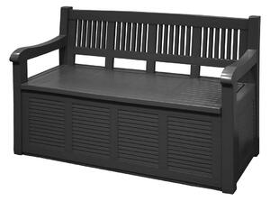 Storage chest with seat Salzburg Dark grey 130 x 60 x 85 cm