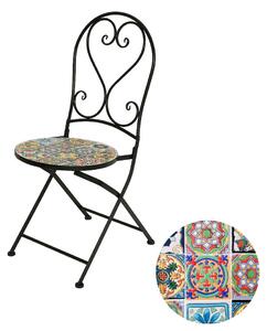 Garden chair Praha Black Exterior Iron (39 x 47 x 94 cm)