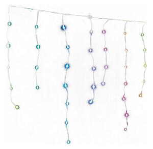 LED Curtain Lights Icicle Multicolour (300 x 70 cm)