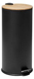 Waste bin 5five Simply Smart Baltik Black Bamboo 30 L