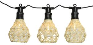 Wreath of LED Lights Lumineo 898355 Black