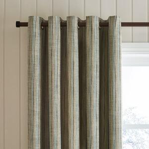 Walker Tonal Stripe Eyelet Curtains