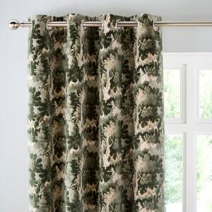 Laurel Velvet Eyelet Curtains