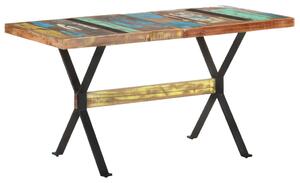 Dining Table 140x70x76 cm Solid Reclaimed Wood