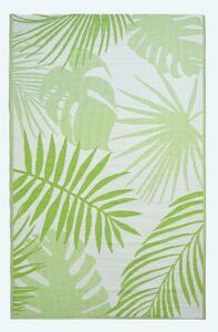 Homescapes Green Tropical Leaf Pattern Outdoor Rug for Garden, Patio