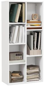 HOMCOM Seven-Cube Bookcase - White Wood Effect Aosom UK