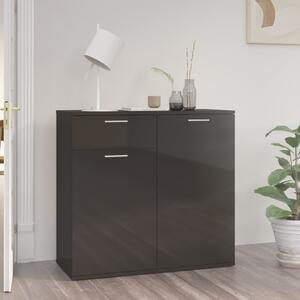 Sideboard High Gloss Black 80x36x75 cm Engineered Wood