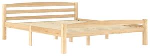 Bed Frame with 2 Drawers Solid Pinewood 160x200 cm