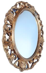 Mirror with gold frame