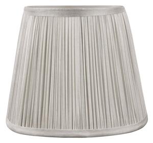 Laura Ashley Hemsley Silk Candle Clip Shade In Silver Finish 14cm/5 inch