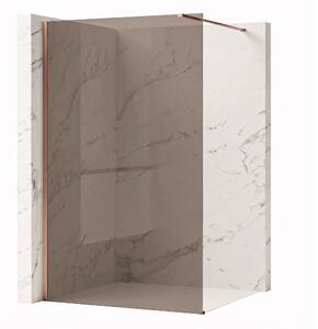 Shower screen Rea Flexi Brown / Brush Copper 100