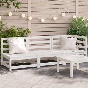 Etreno Outdoor Solid Wood Lounge Set in White