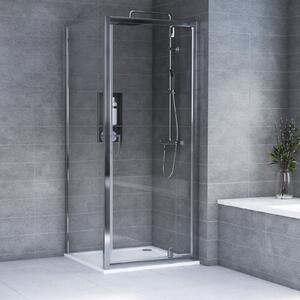Aqualux Pivot Door Shower Enclosure - 800 x 800mm (6mm Glass)