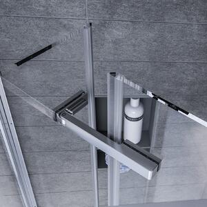 Aqualux Bi-Fold Door Shower Enclosure - 800 x 800mm (6mm Glass)