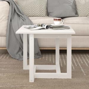 Coffee Table White 50x50x45 cm Solid Wood Pine