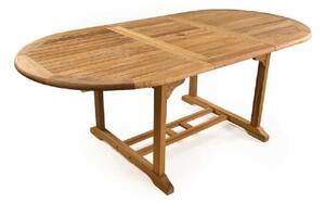 Sierra Wooden Extending Dining Table In Teak