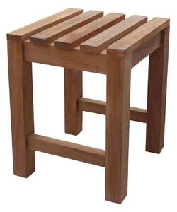 Sierra Wooden Outdoor Foot Stool In Teak
