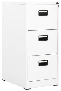 Filing Cabinet White 46x62x102.5 cm Steel