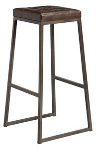 Style High Stool Lacquered metal frame - Vintage Brown Seat Pad