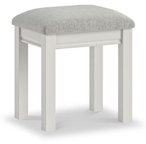 Porter Upholstered Dressing Table Stool | White, Grey, Charcoal
