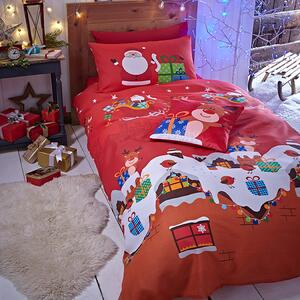 Catherine Lansfield Santas Christmas Presents Duvet Cover Bedding Set Multi