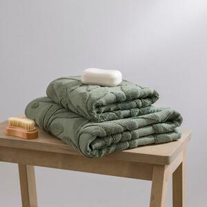 Woodland Leaf Sculptured Cotton Towel