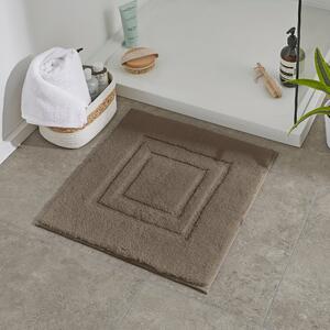 Luxury Cotton Non-Slip Shower Mat Taupe