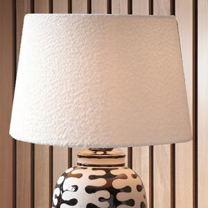 Martigues Boucle Tapered Cylinder Lamp Shade White