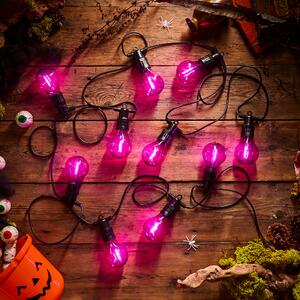 Festoon 10 Indoor Outdoor LED String Lights Purple