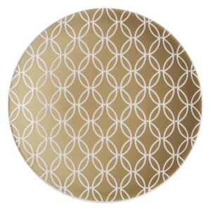 Porcelain Modern Deco Small Plate Gold