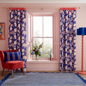 Sophie Robinson Tree Peony Pencil Pleat Curtains