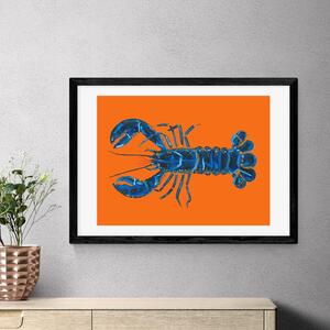 East End Prints Lobster on Orange by Alice Straker Orange