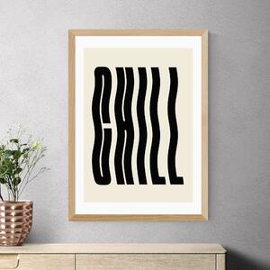 East End Prints Chill by Luxe Poster Co Black