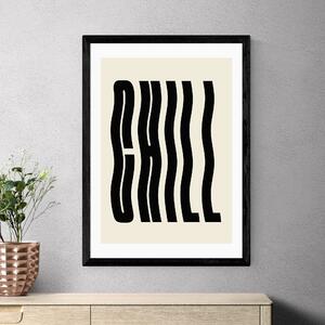 East End Prints Chill by Luxe Poster Co Black