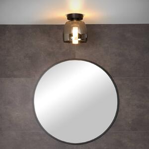Lucide Tyler bathroom ceiling light, black/smoky grey