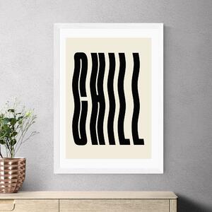 East End Prints Chill by Luxe Poster Co Black