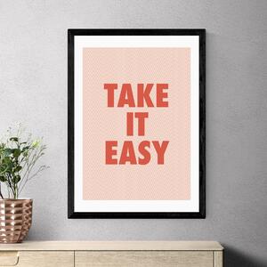 East End Prints Take It Easy by Native State Pink