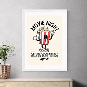 East End Prints Movie Night Popcorn by Mother & Sun Studio Red