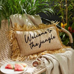 Welcome To The Jungle Rectangular Outdoor Cushion Cover Natural