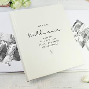 Personalised Traditional Photo Album White
