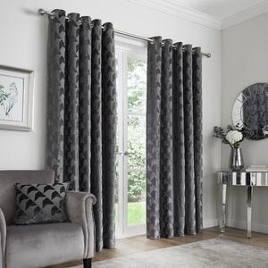 Appletree Quentin Ready Made Eyelet Curtains Slate