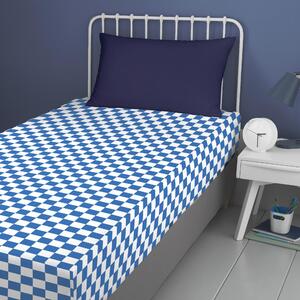 Bedlam On The Move Bed Linen Fitted Sheet Blue